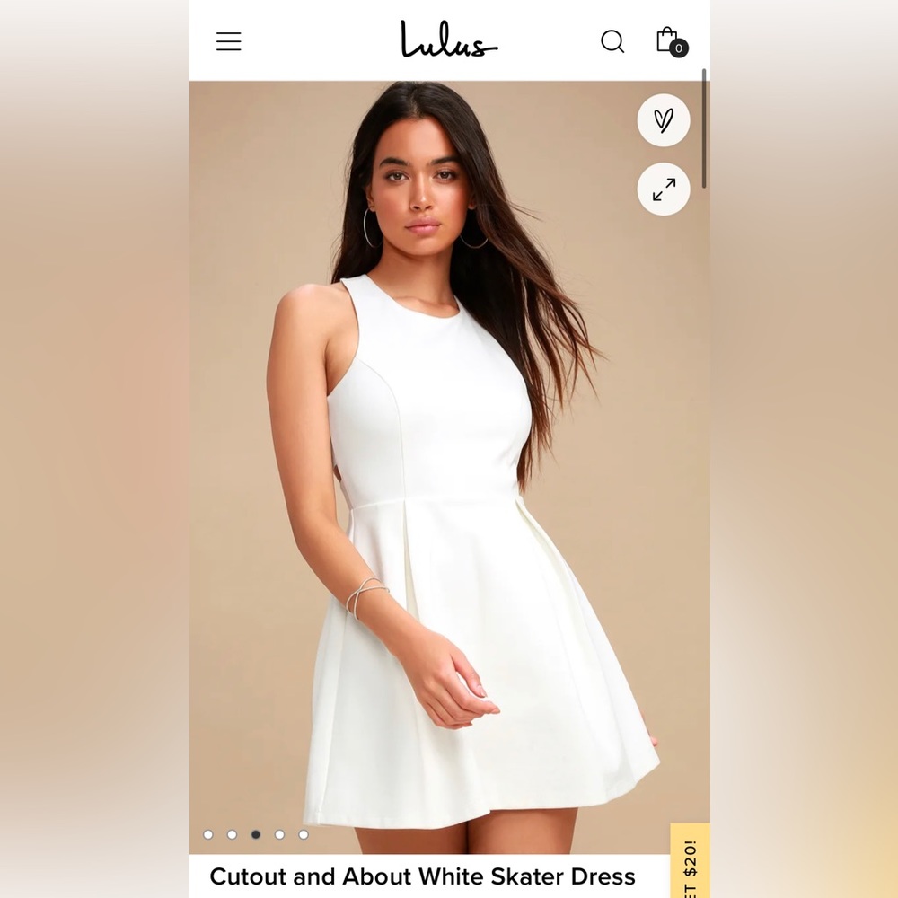 Lulus white dress